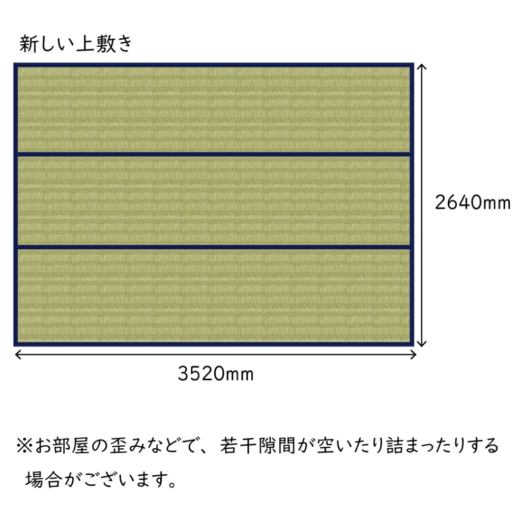 ござ上敷きの寸法の当たり方２